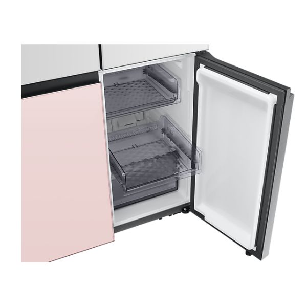 SAMSUNG NEVERA BESPOKE FDR 4 DOORS BLANCO Y ROSA CAPACIDAD 640 LITROS MODELO RF60A91R18C-AP - Imagen 5