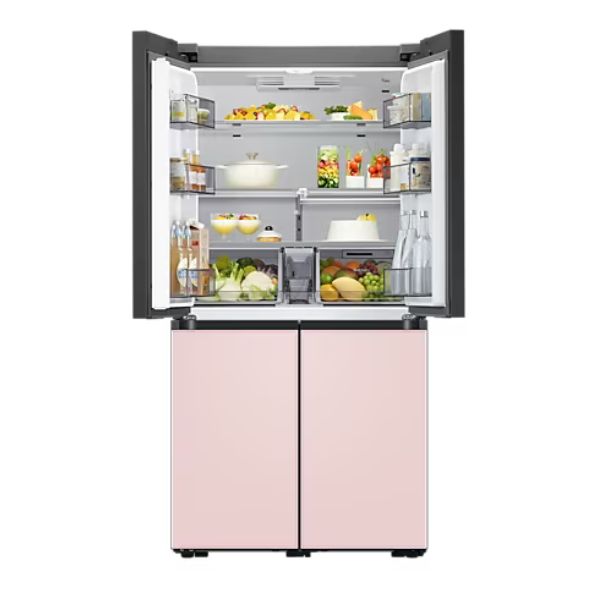 SAMSUNG NEVERA BESPOKE FDR 4 DOORS BLANCO Y ROSA CAPACIDAD 640 LITROS MODELO RF60A91R18C-AP - Imagen 4