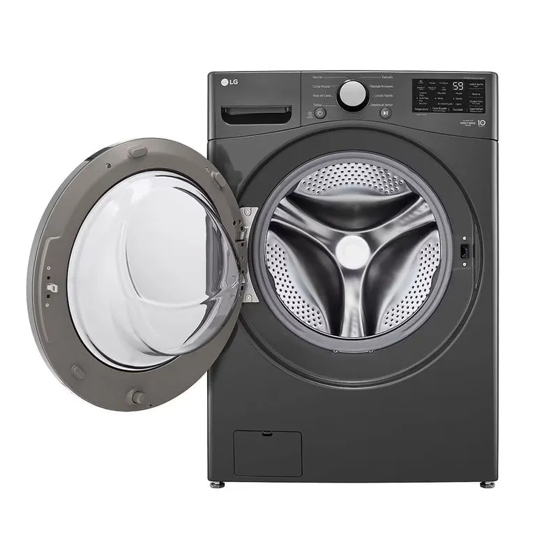 LG LAVADORA LG 25 KG BLACK MODELO WM25MV2S6W - Imagen 2