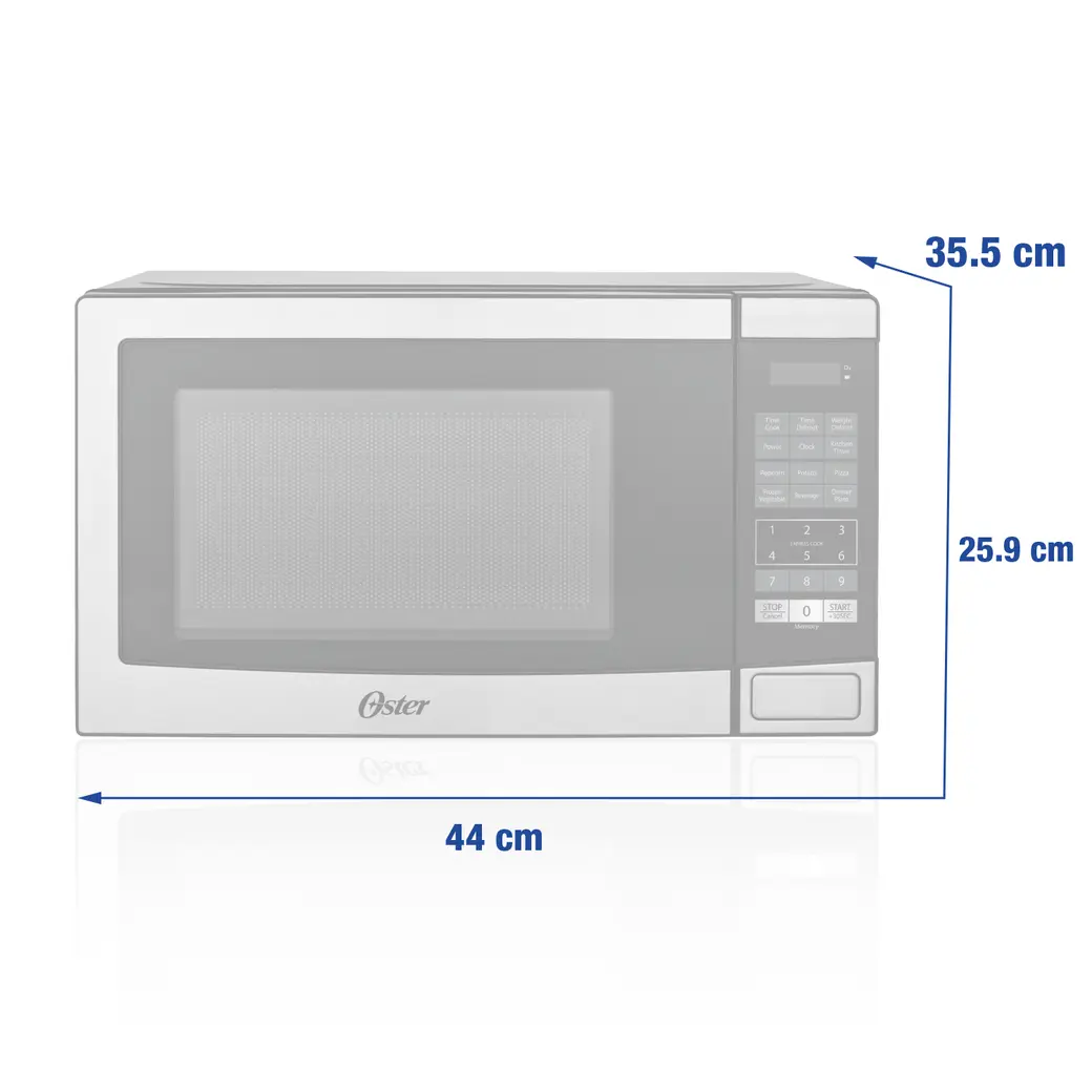 OSTER MICROONDAS 0.7 FT3 MODELO OGYME4703M - Imagen 3