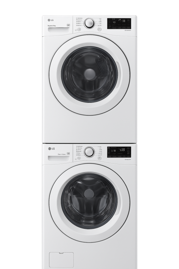 COMBO LG TIPO TORRE LAVADORA Y SECADORA 25 KG BLANCO - Imagen 2