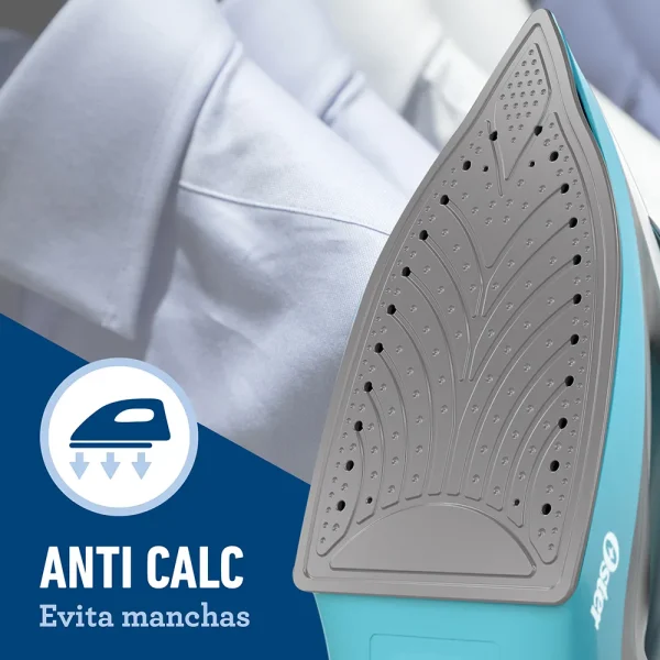 OSTER PLANCHA DE VAPOR 40% AEROCERAMIC CELESTE - Imagen 5